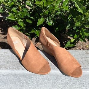 NEW! Eileen Fisher 'Fig" Nubuck Open Toe Shoes size 9 1/2